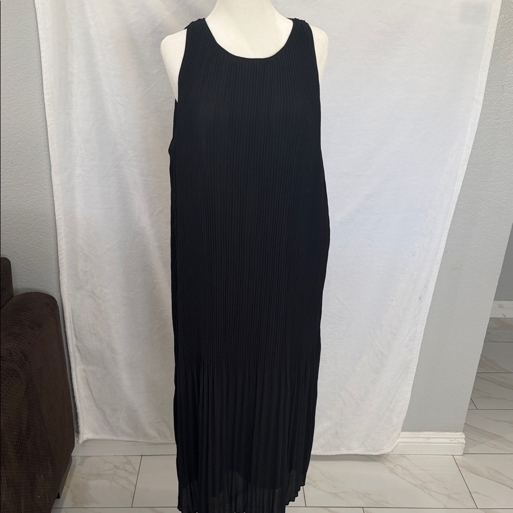 Halogen Elegant Black Midi Dress